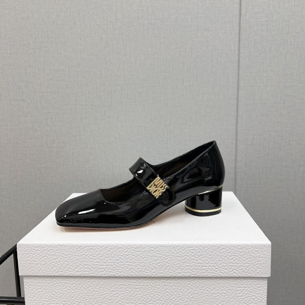 Miss Dior Pump 45mm In Black Glossy Lambskin 995135