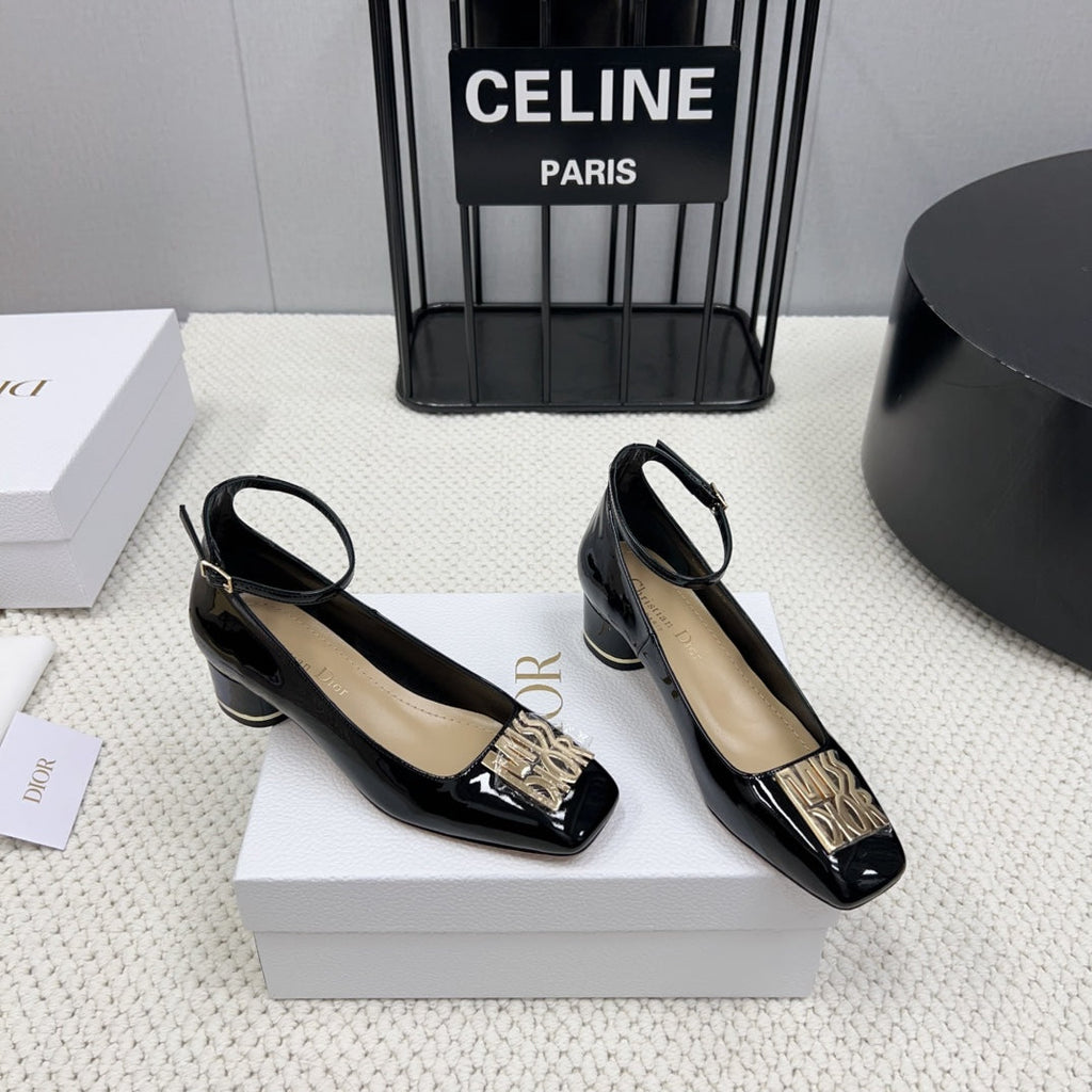 Miss Dior Pump 45mm In Black Glossy Lambskin 995141