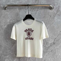 Prada Knitted Top White mix Red Cashmere