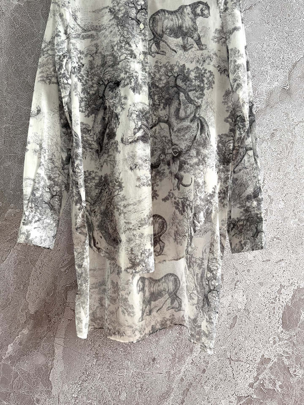 CD Shirt Gray Cotton