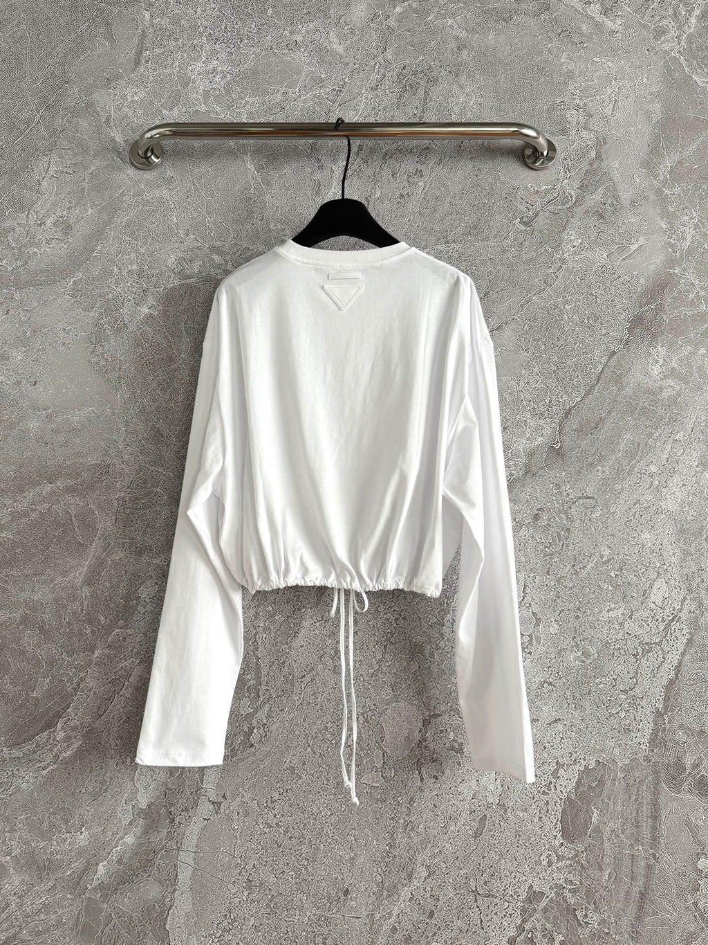 Prada Drawstring T-shirt White Cotton