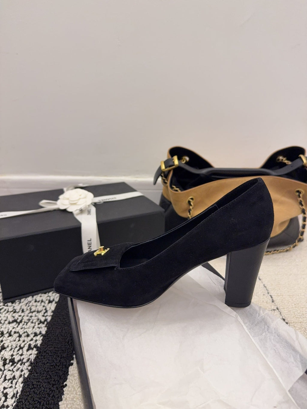 Chanel 2026 High Heel Pump Black Suede 547929