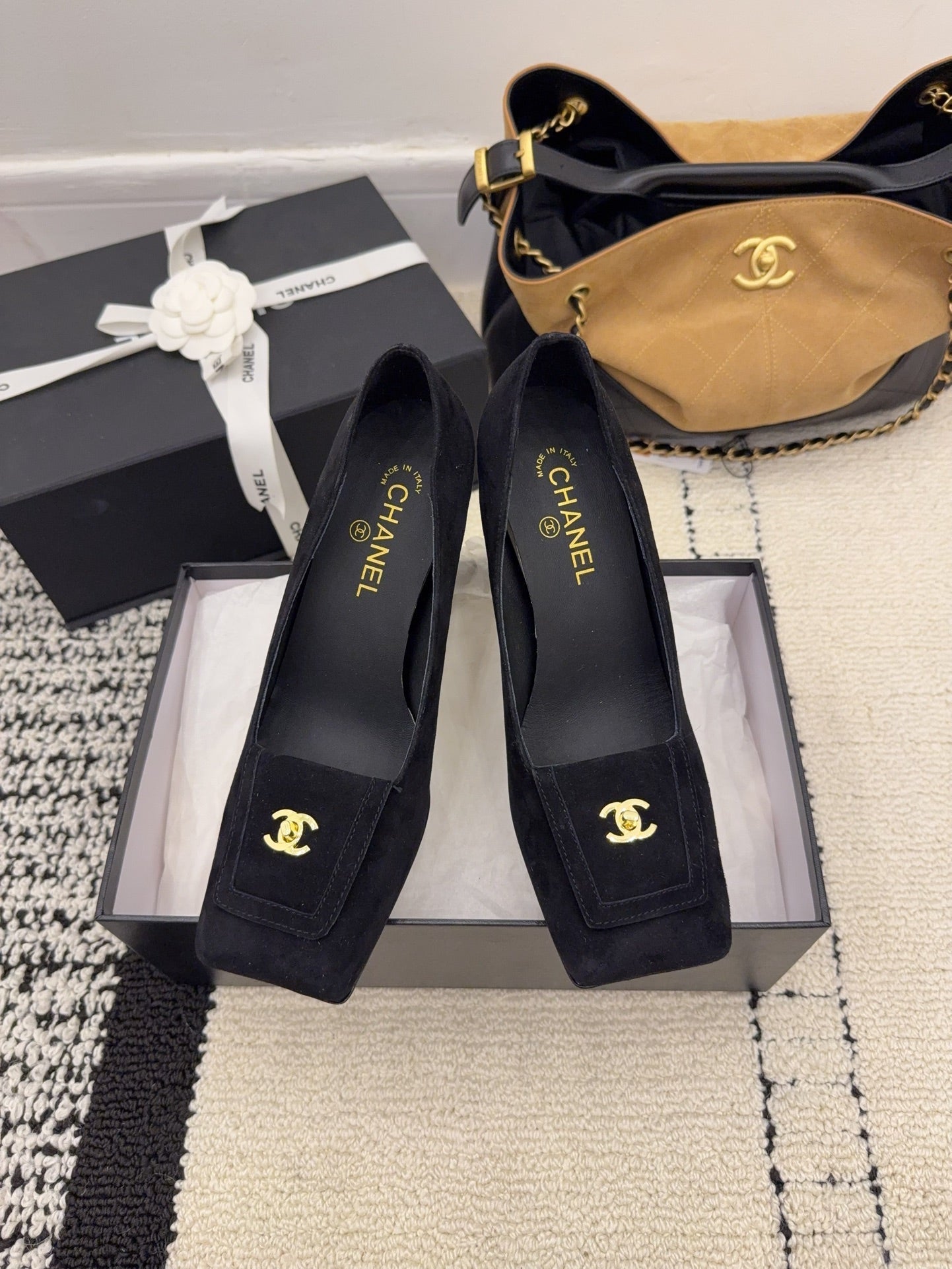 Chanel 2026 High Heel Pump Black Suede 547929