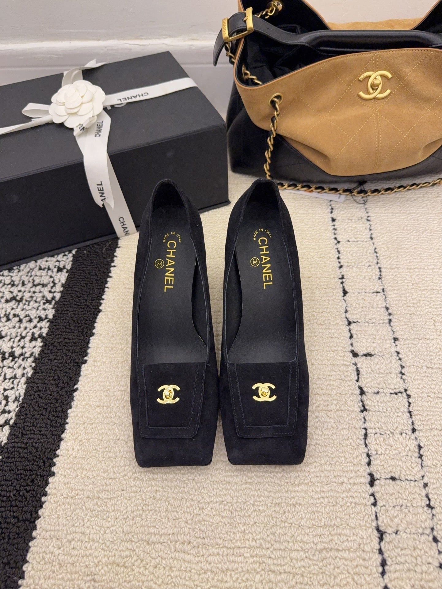 Chanel 2026 High Heel Pump Black Suede 547929