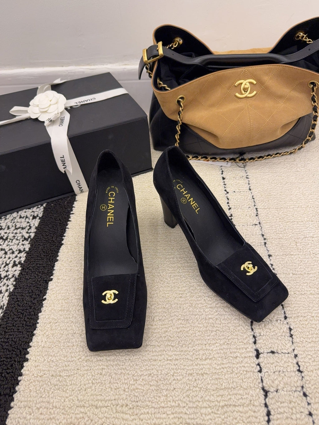 Chanel 2026 High Heel Pump Black Suede 547929