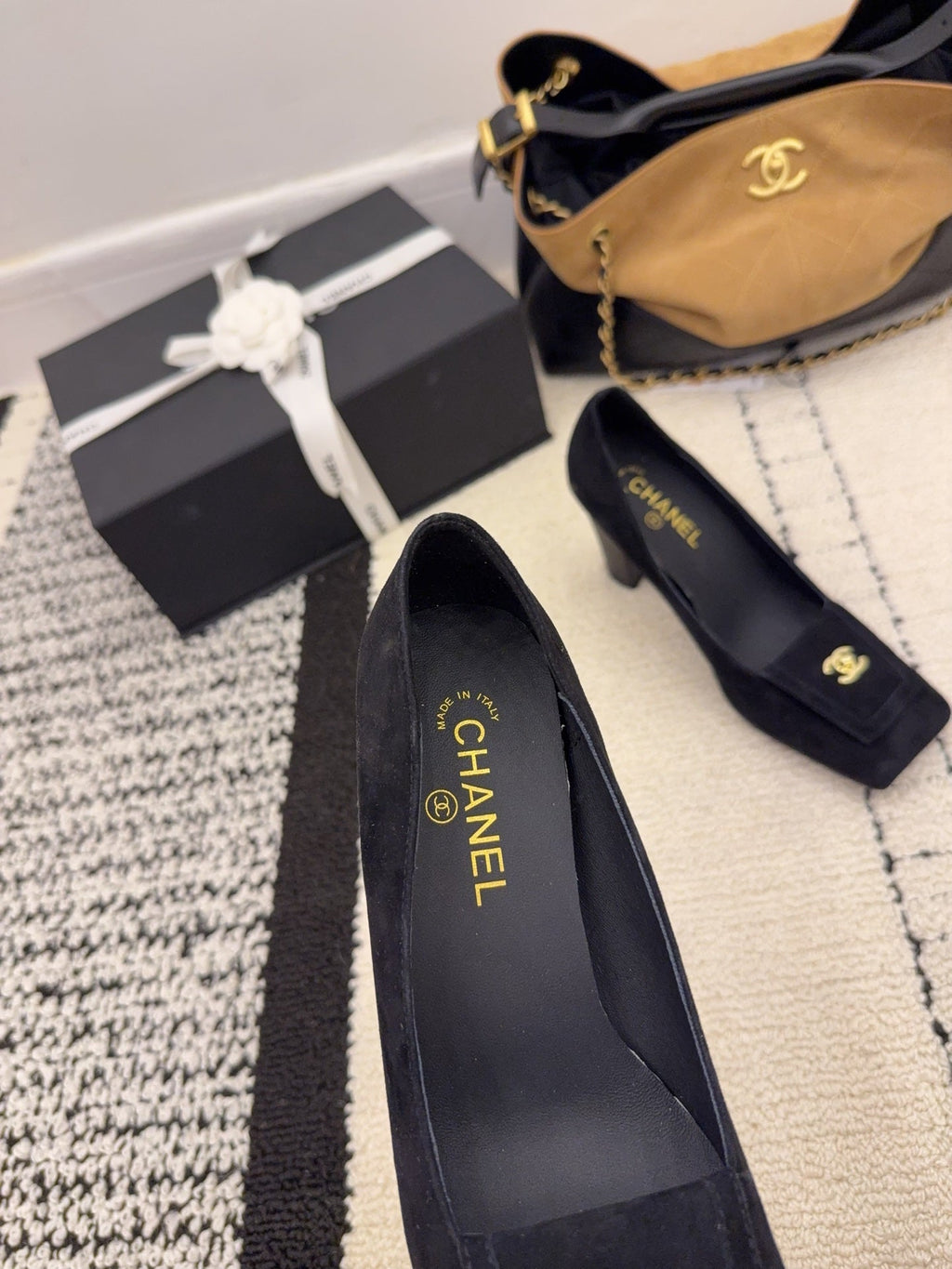 Chanel 2026 High Heel Pump Black Suede 547929