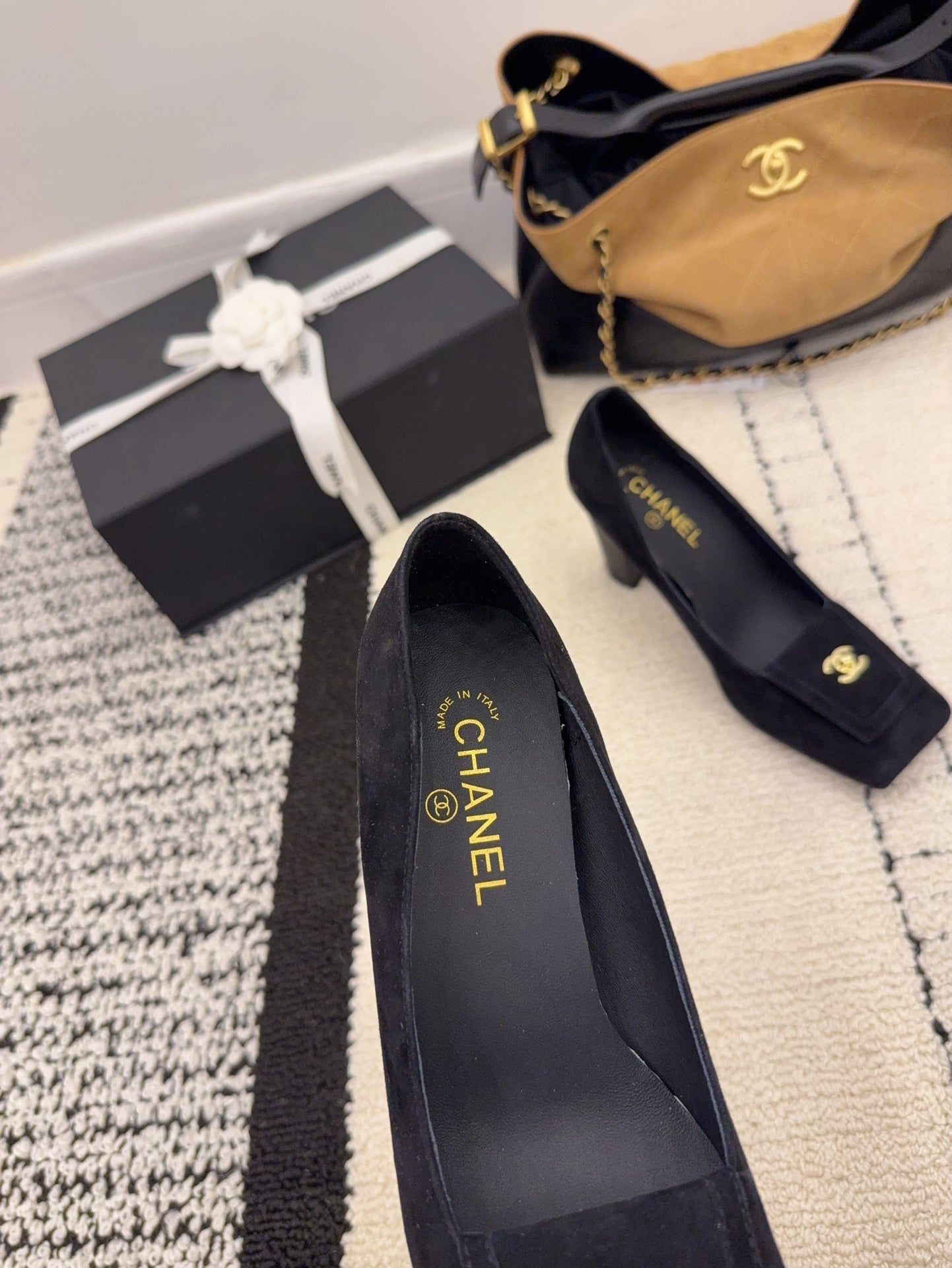 Chanel 2026 High Heel Pump Black Suede 547929