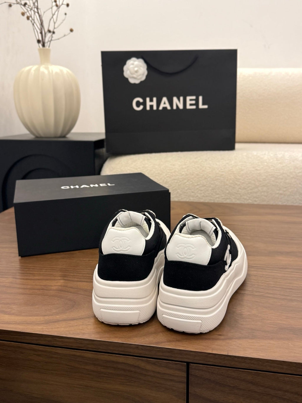 CC 26s Casual Sneaker Black White Canvas Leather 183592