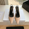 CELINE Slingbacks Pink Patent Leather 285941