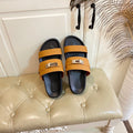 HM Jackson Sandal Brown Orange Cowhide 958030