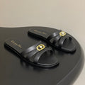 CD 26 Chunky Heel Sandals Black Leather 593533