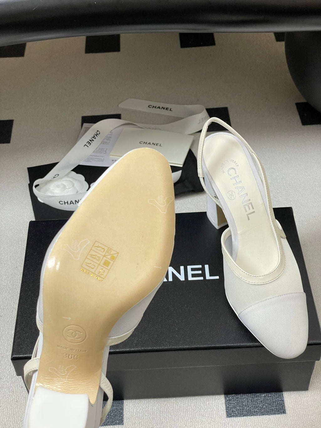 CC 26s Slingback  95 White Mesh Fabric Sheepskin 649441