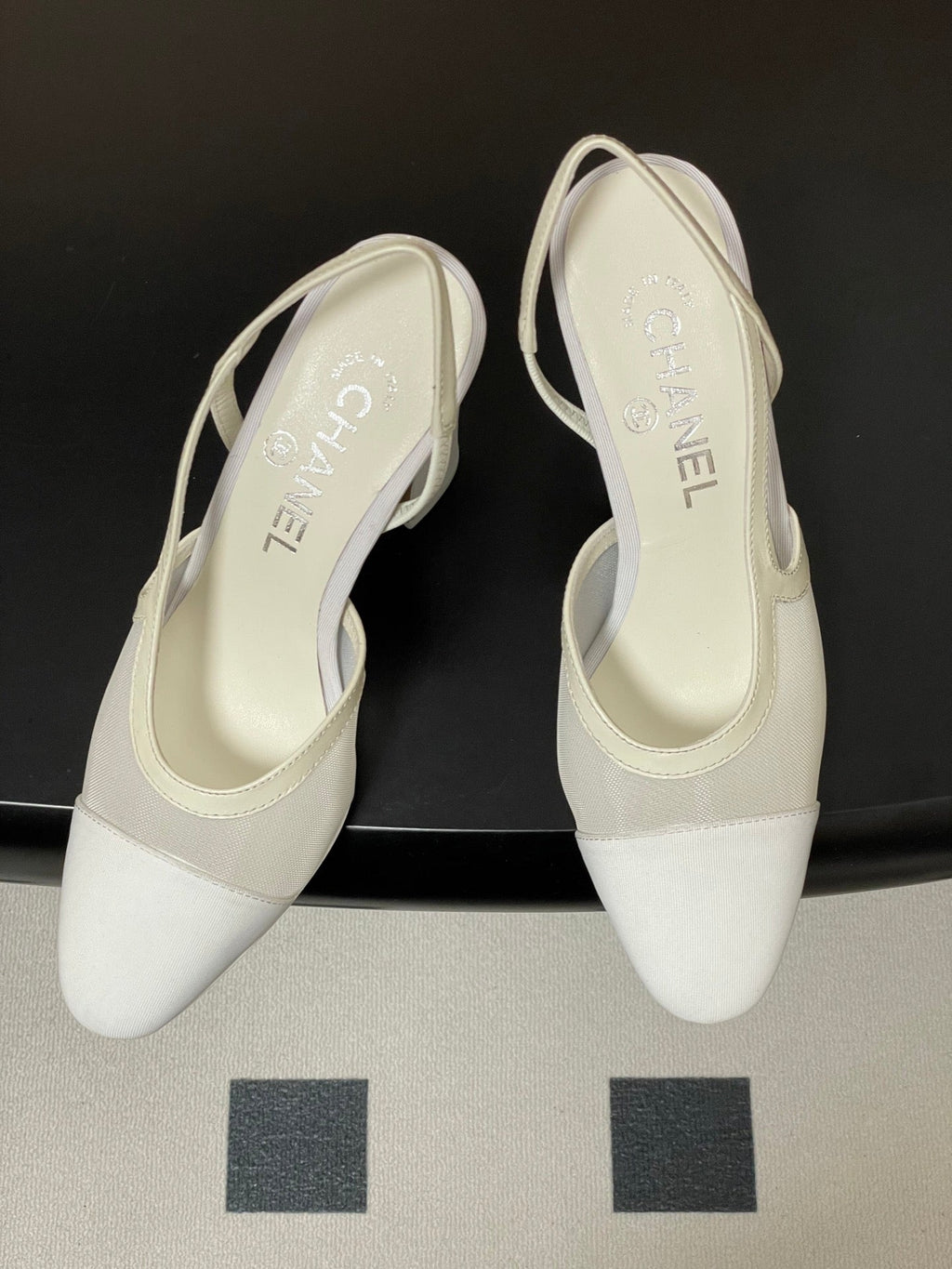 CC 26s Slingback  95 White Mesh Fabric Sheepskin 649441