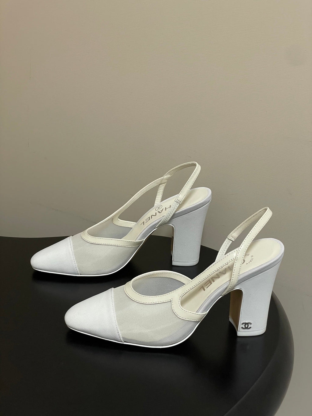 CC 26s Slingback  95 White Mesh Fabric Sheepskin 649441
