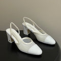 CC 26s Slingback  65 White Mesh Fabric Sheepskin 649445