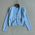 GG 25 Cardigan Blue Wool 0032