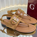 GC 25 Thong Sandal Brown Suede Sheepskin 294658