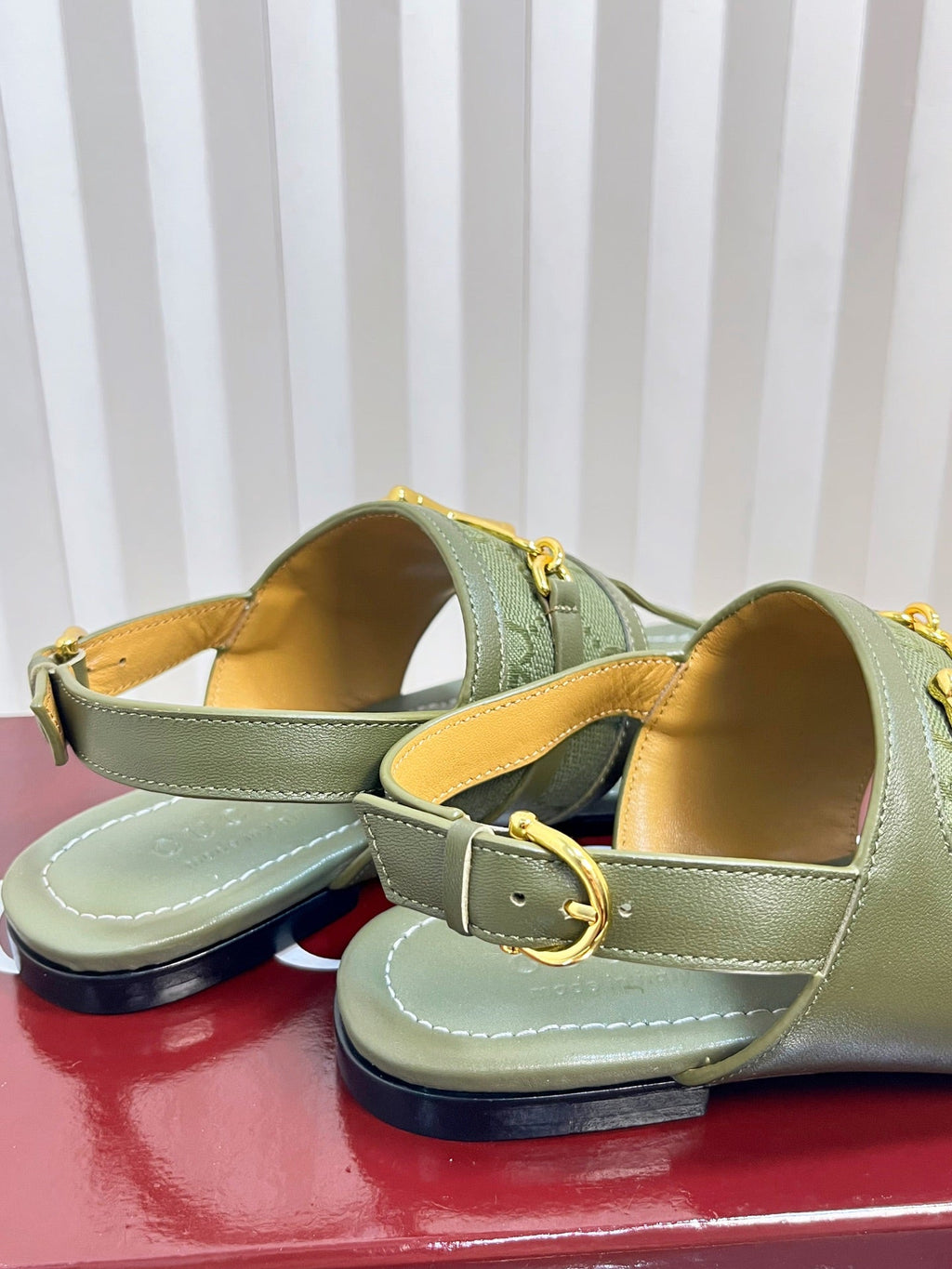 GC 25 Thong Sandal Dark Green Canvas 294683