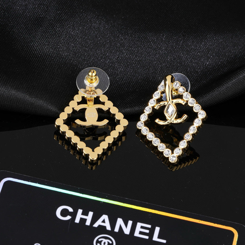 CC Mini Gorgeous Gold Diamond Earring