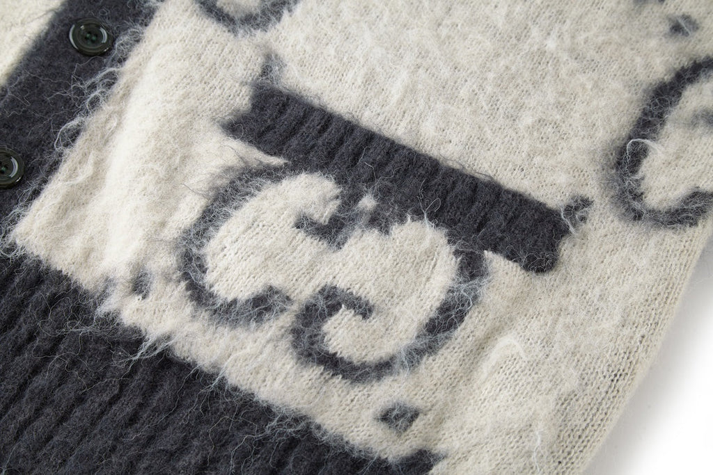 GG 25 Double-sided cardigan Grey Cashmere 0010