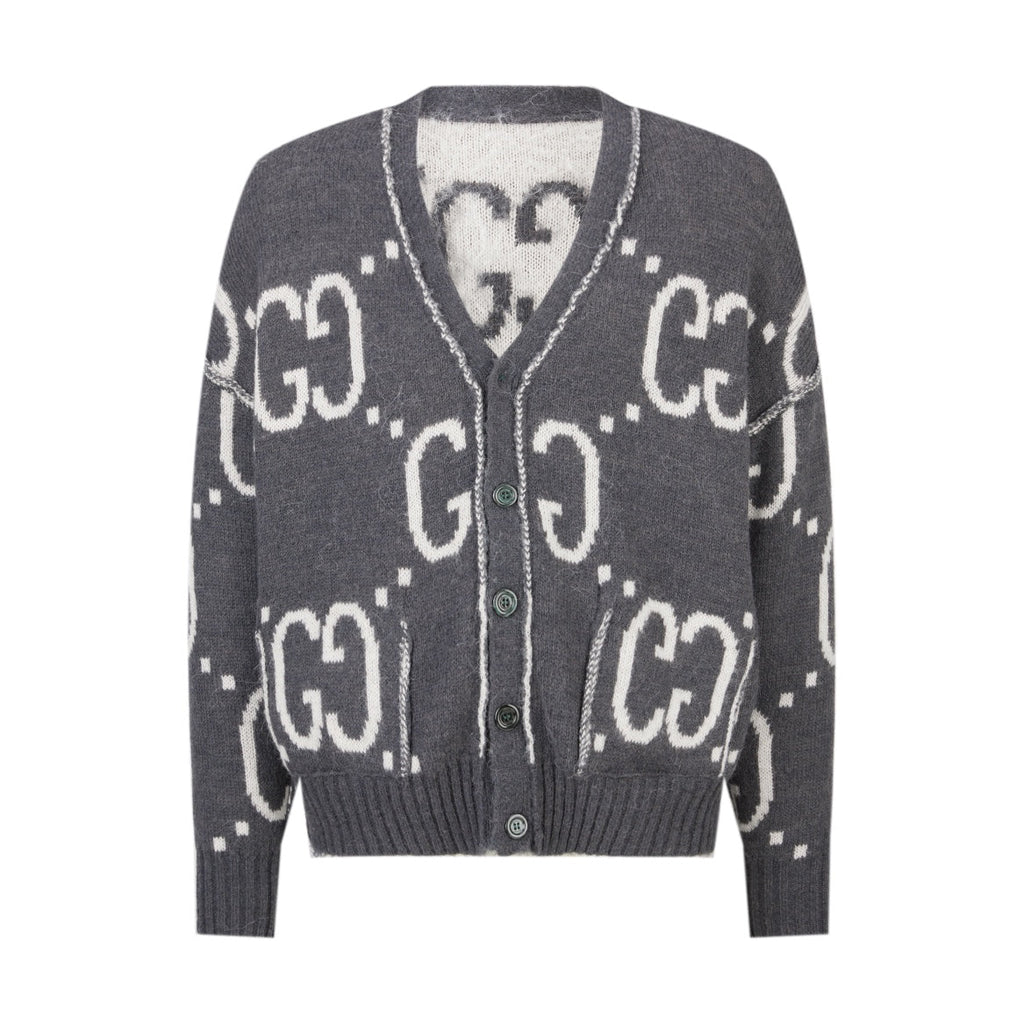 GG 25 Double-sided cardigan Grey Cashmere 0010