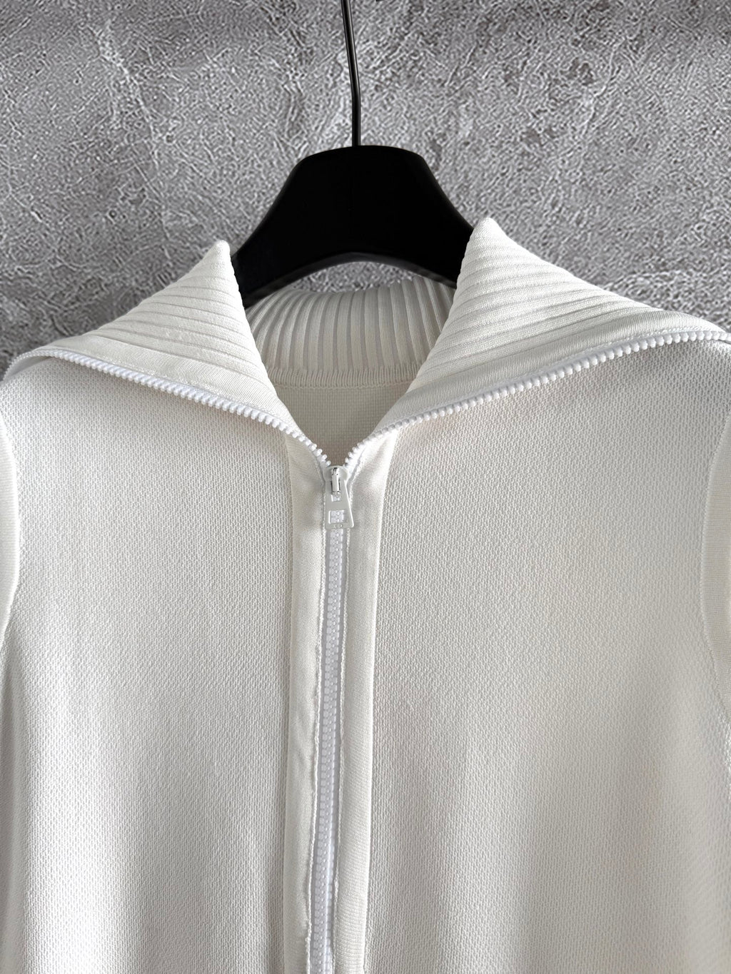 CD Collar Pleated Dress White Viscose