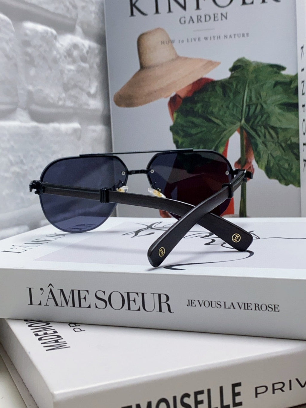 SIGNATURE C DE AVIATOR FRAME SUNGLASSES 561995 IN METAL