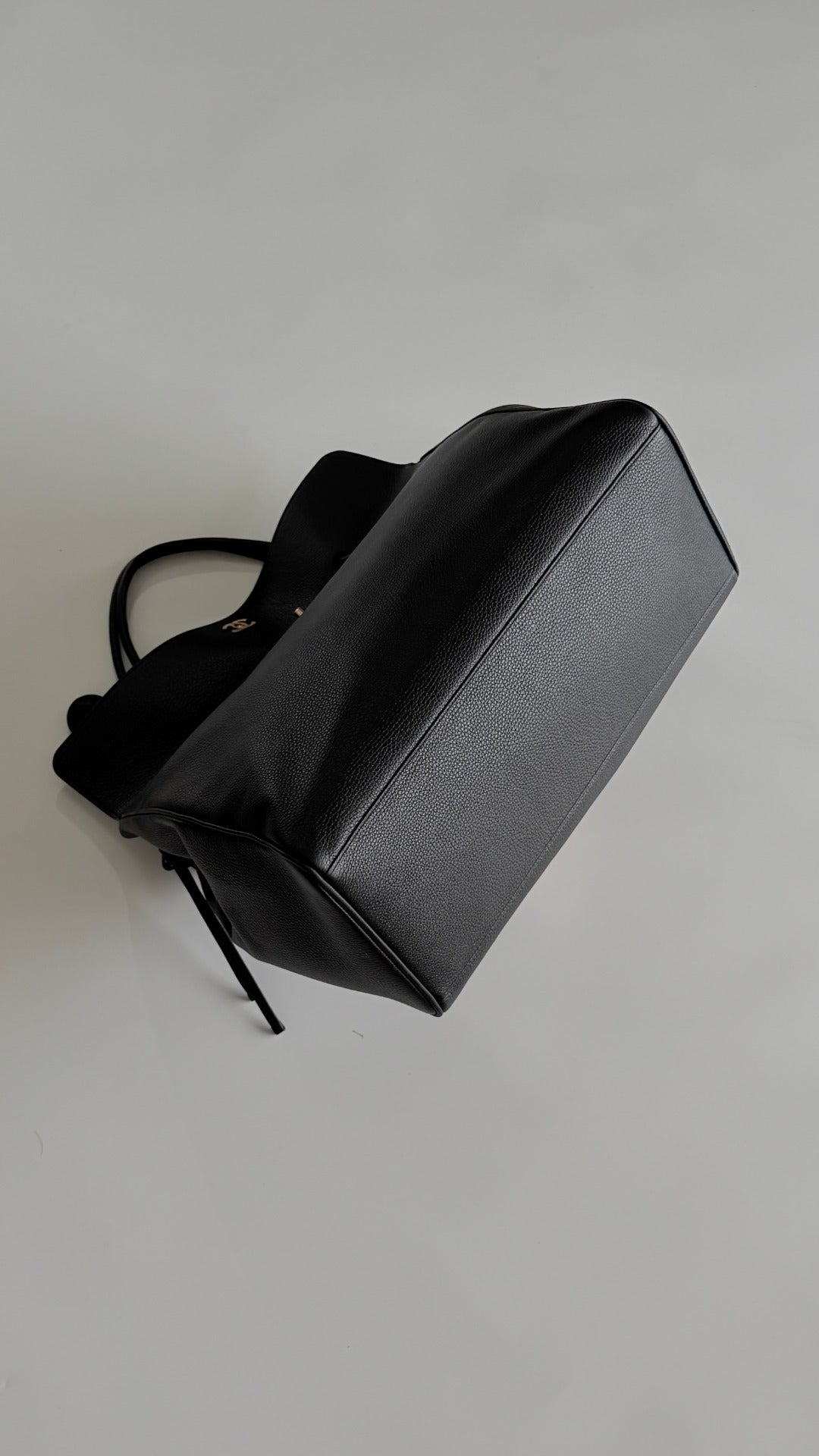Chanel 2026 Large Shopping Bag 43cm Black Leather