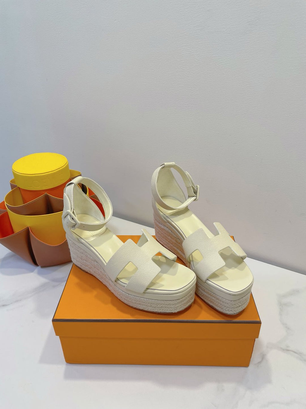 HM  Elda espadrille White Cowhide 212235