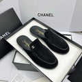 CC 26s Double C Mule Black Suede 645302