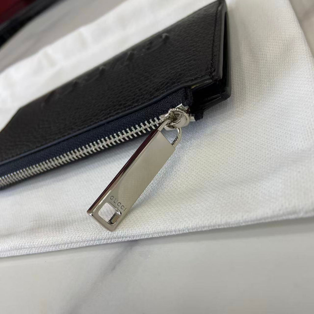 Gucci 25 Wallet Black Grained Cowhide 290505