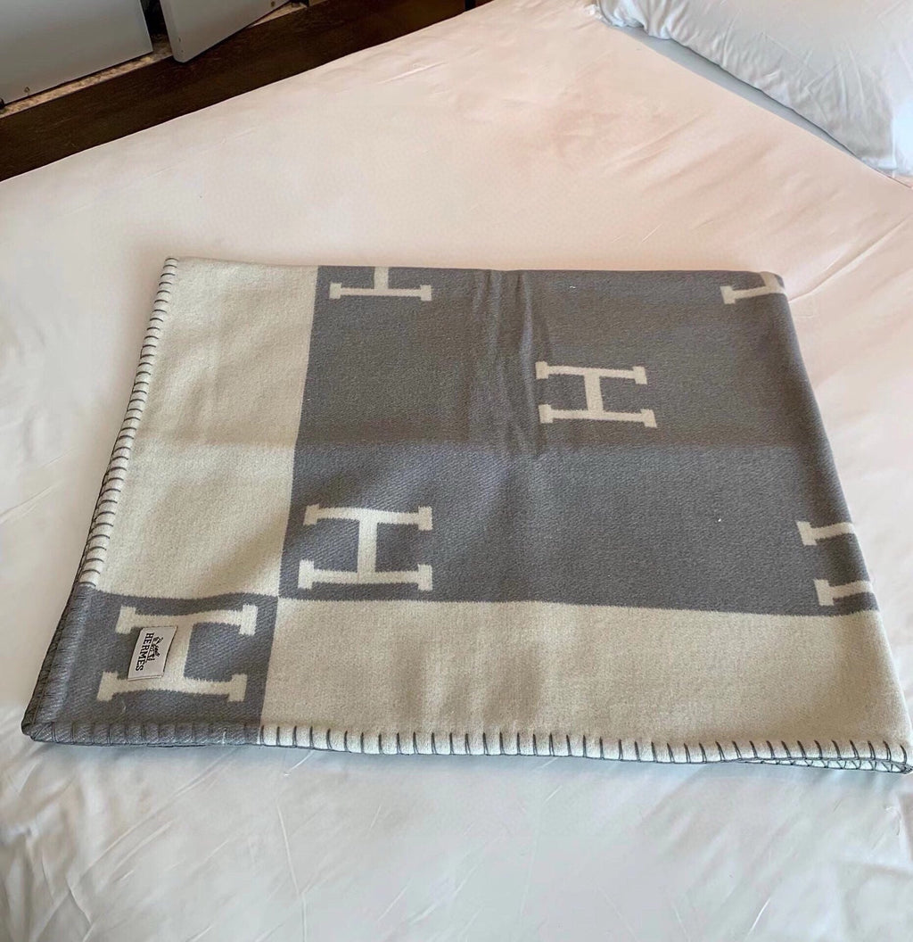HM Blanket Grey Wool Cashmere