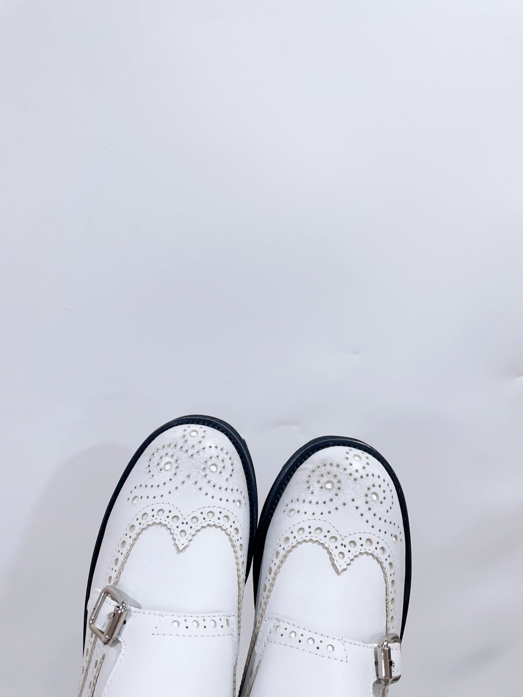 Miu-Church's Loafers White Nubuck Leather
