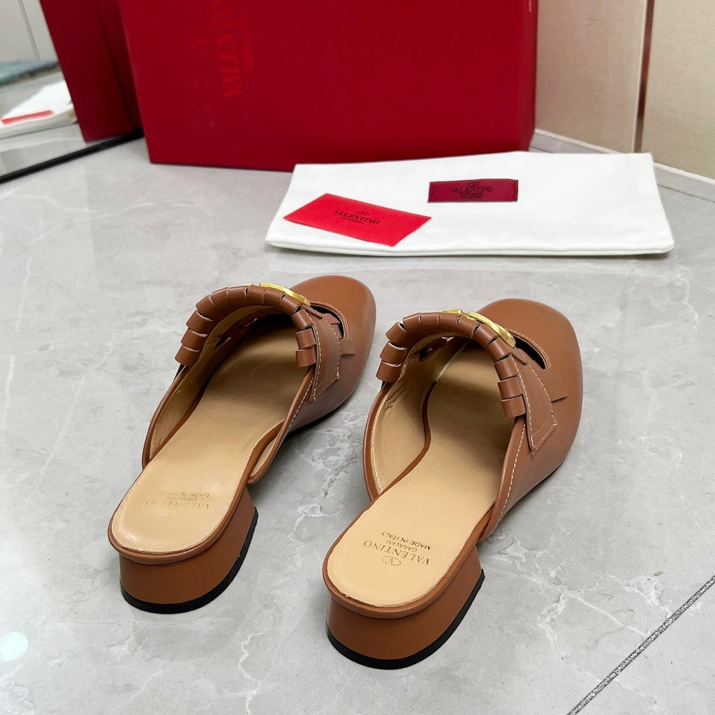 VT 25 Signature Mule Loafer Brown Calf Leather 293944