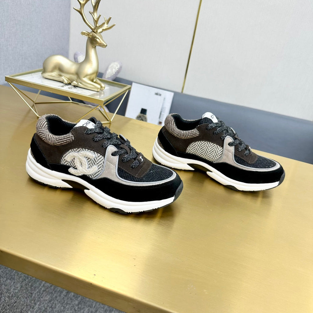 CC 2026 Casual Sneakers Black Gray Suede 668050