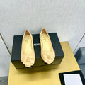 CC Loafers Nude Leather Mix Floral Pattern 297798