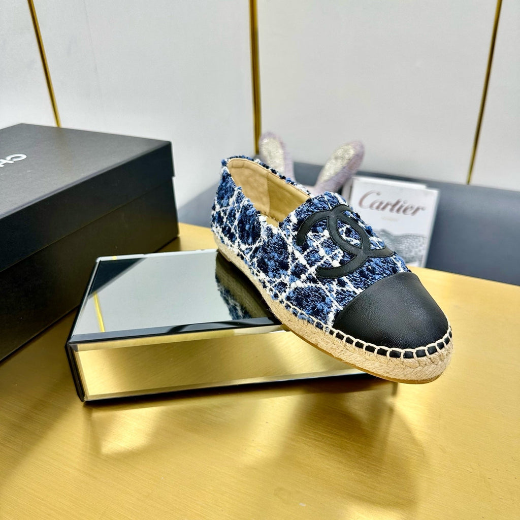 CC 25s Slipâ€“on Espadrilles Blue Tweed 297822