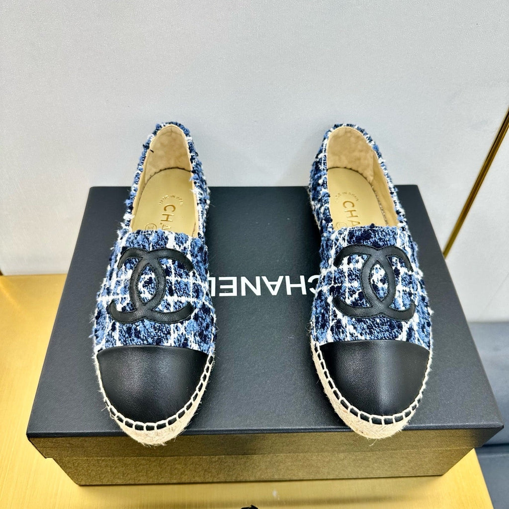 CC 25s Slipâ€“on Espadrilles Blue Tweed 297822