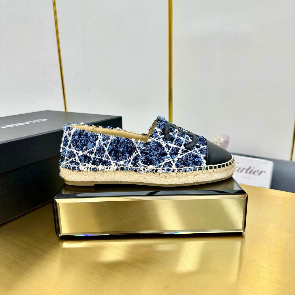 CC 25s Slipâ€“on Espadrilles Blue Tweed 297822