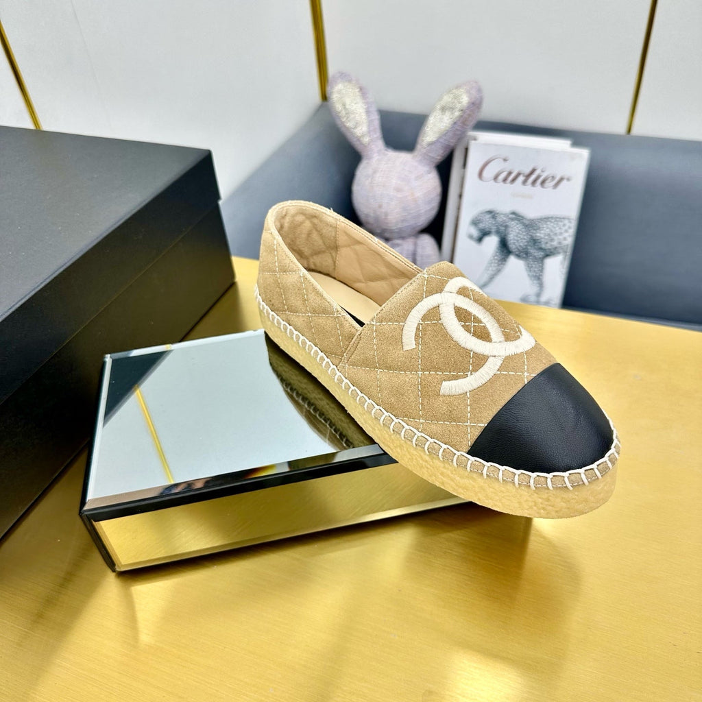CC 25s Slipâ€“on Espadrilles Light Brown Velvet 297829