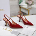 CD Tribales Slingback Pump Glossy Red Cowhide