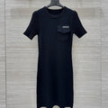 Gucci 25 Knitted Dress Black Viscose