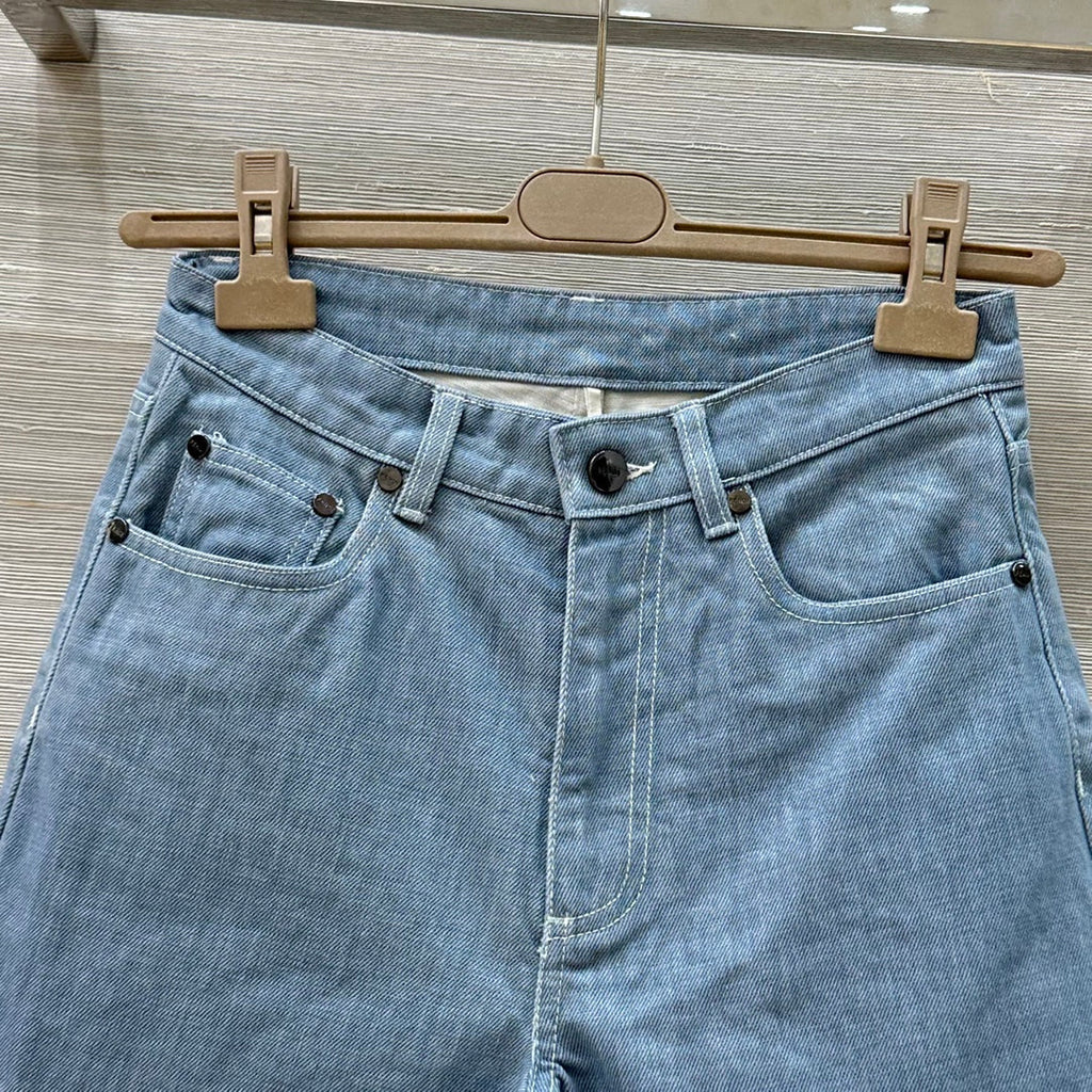 Fendi 25 Short Haze Blue Cotton
