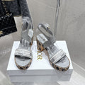 CD 26s Platform Sandal 70 Gray Cowhide 636360
