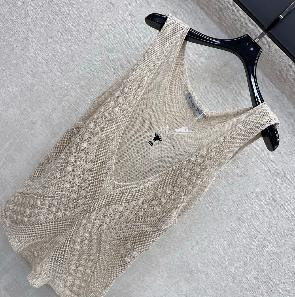 Dior 2026 Patchwork Knitted Vest Cotton 286665