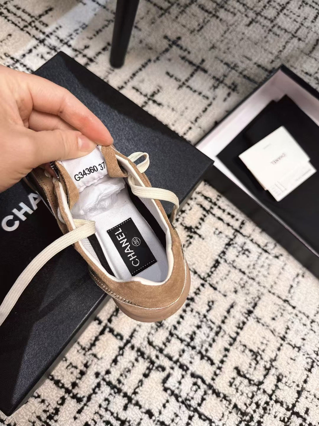 CLASSIC SNEAKERS IN PERU BROWN SHEEPSKIN AND SUEDE