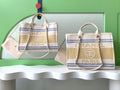 CC 25C ToTe  Bag Beige Light Tan Canvas Fabric 238508