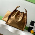 CC 25C Hobo Bags 40cm Bronze Metalic Grained Calfskin