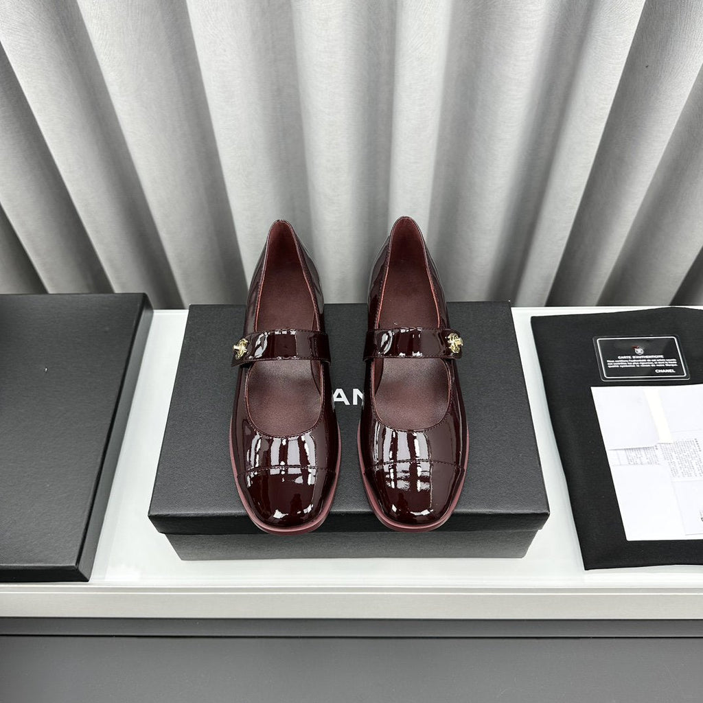 mary janes dark burgundy patent clafskin