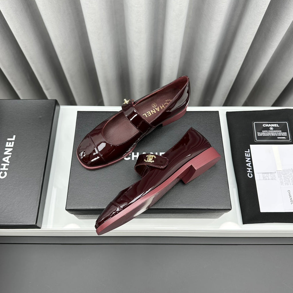 mary janes dark burgundy patent clafskin